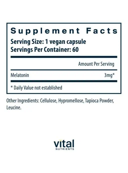 Melatonin 3mg - Image 3