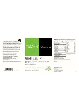 Alternative view of Right Whey™ Creamy Vanilla