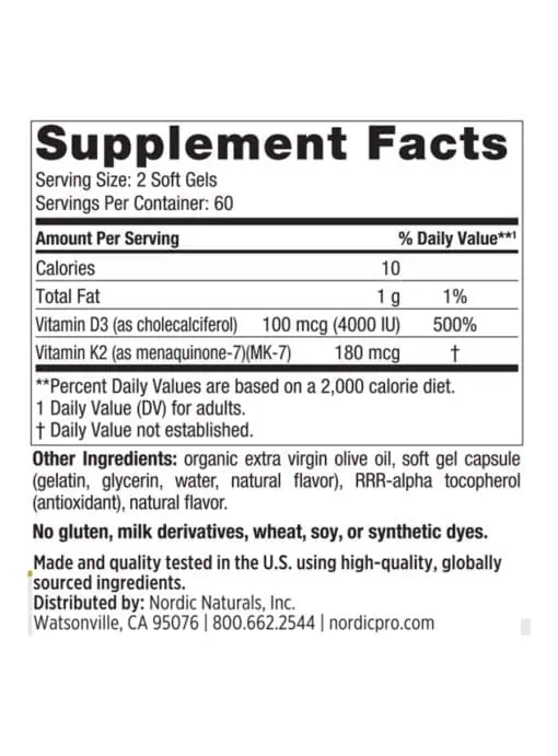 Vitamin D3+K2, Orange - Image 3