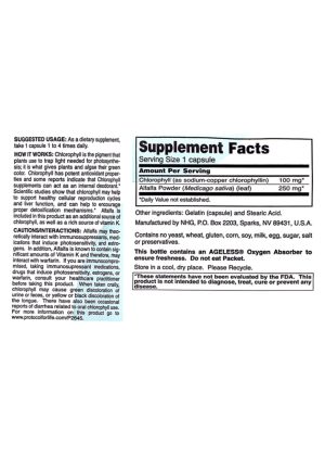 Alternative view of Chlorophyll 100mg