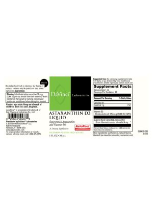 Alternative view of Astaxanthin D3 Liquid 1oz