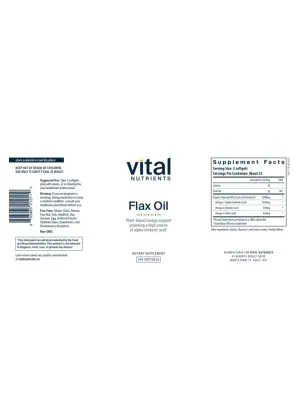 Alternative view of Flax Oil