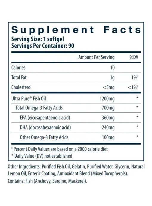 Ulta Pure® Fish Oil 700 Enteric TF - Image 3