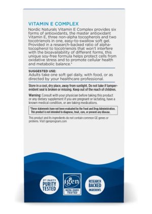 Alternative view of Vitamin E Complex