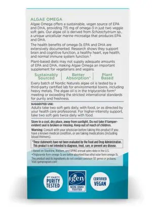 Alternative view of Algae Omega