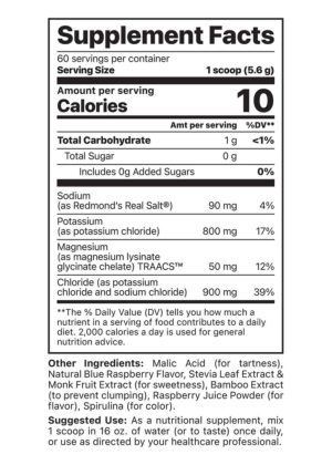 Alternative view of Potassium Cocktail Jar Blue Raspberry