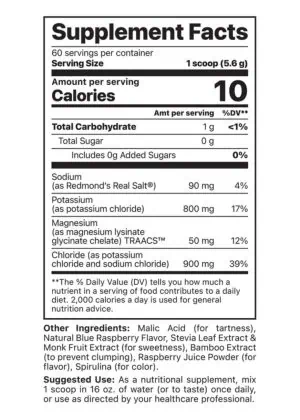 Alternative view of Potassium Cocktail Jar Blue Raspberry