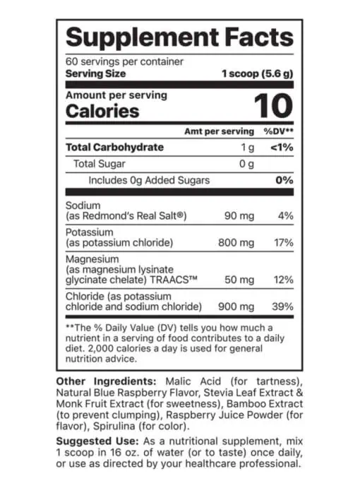 Potassium Cocktail Jar Blue Raspberry - Image 2