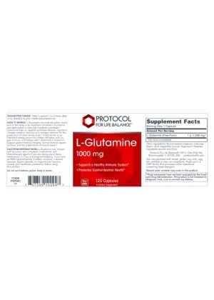Alternative view of L-Glutamine 1000mg