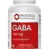Protocol For Life Gaba 750mg -- GABA supplement, relaxation support.