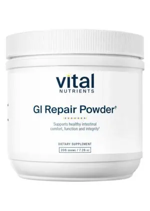 Vital Nutrients GI Repair Powder -- intestinal health, collagen support.