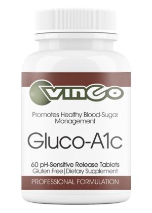 Vinco Gluco-A1c -- blood sugar support, glucose metabolism.
