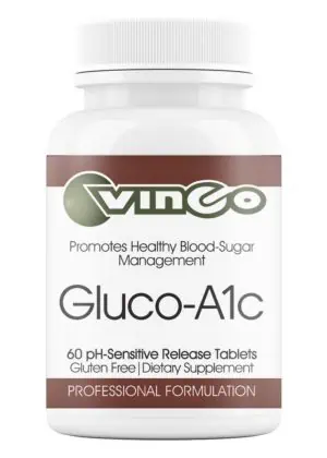 Vinco Gluco-A1c -- blood sugar support, glucose metabolism.