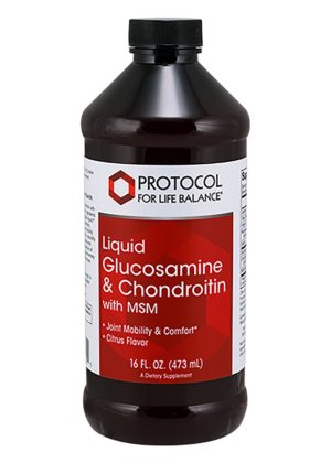 Protocol For Life Glucosamine and Chondroitin Liq + MSM -- joint support, liquid formula.