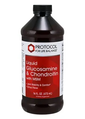 Protocol For Life Glucosamine and Chondroitin Liq + MSM -- joint support, liquid formula.