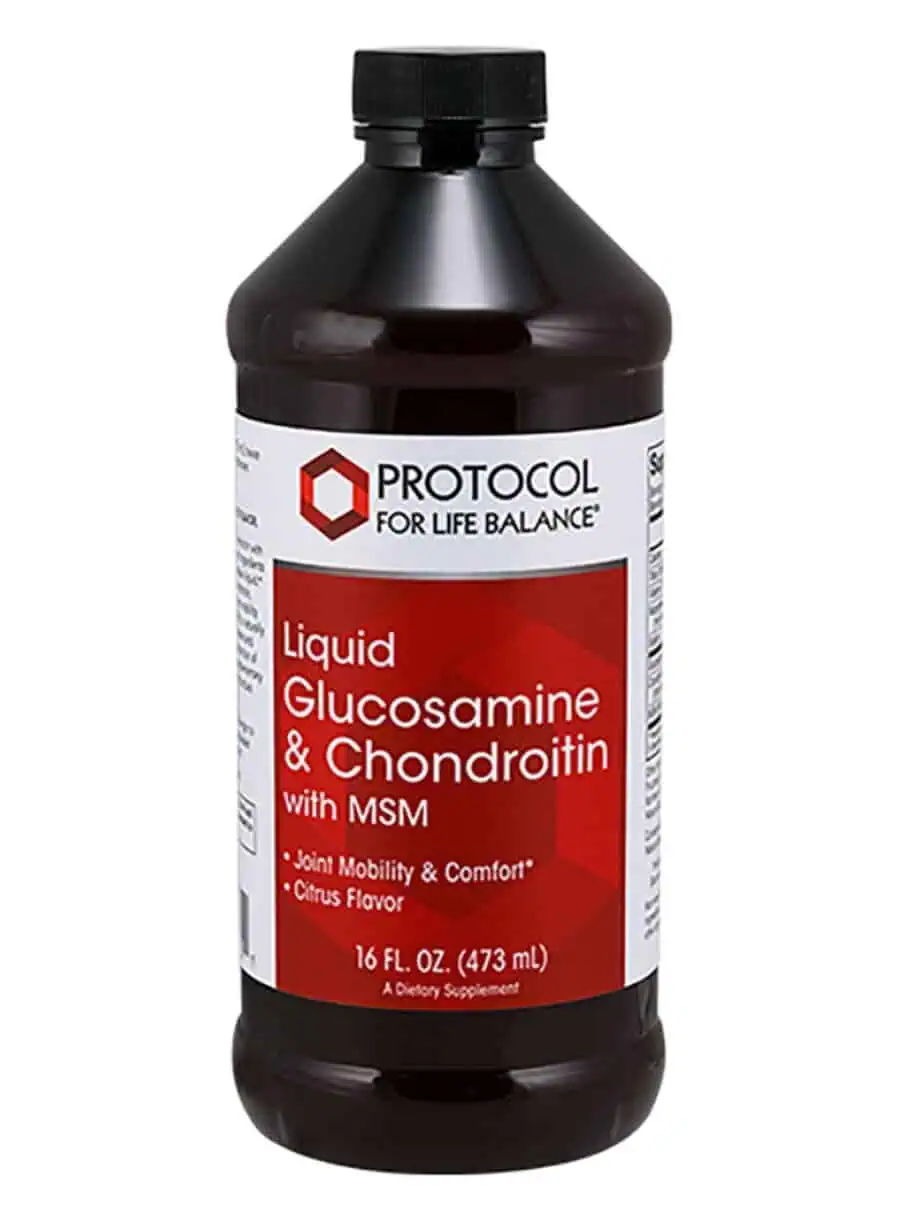 Protocol For Life Glucosamine and Chondroitin Liq + MSM -- joint support, liquid formula.
