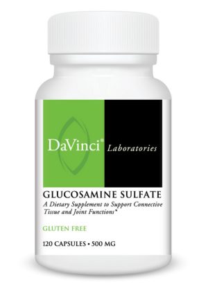 DaVinci Labs Glucosamine Sulfate 500mg -- joint support, connective tissue health.