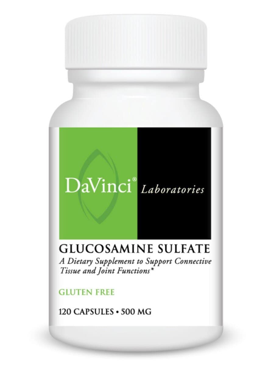 DaVinci Labs Glucosamine Sulfate 500mg -- joint support, connective tissue health.