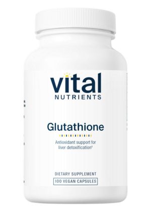 Vital Nutrients Glutathione 400mg -- detoxification support, antioxidant.