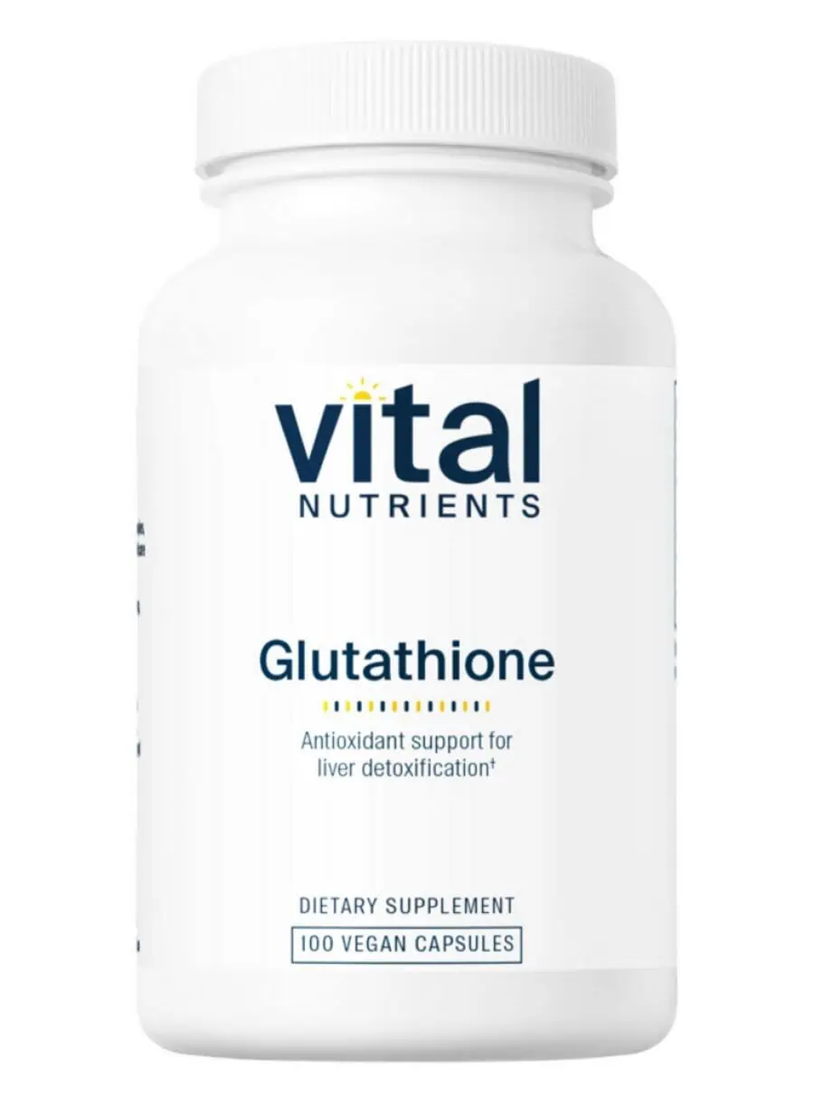 Vital Nutrients Glutathione 400mg -- detoxification support, antioxidant.