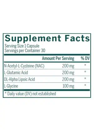 Seroyal/Genestra Glutathione Precursors -- antioxidant support, glutathione production. - Back