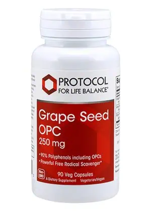 Protocol For Life Grape Seed OPC 250mg -- grape seed extract, antioxidant support.