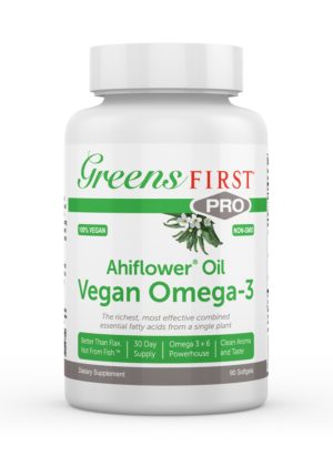 Greens First PRO Ahiflower Oil -- vegan omega-3, plant-based oil