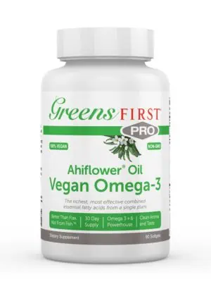 Greens First PRO Ahiflower Oil -- vegan omega-3, plant-based oil
