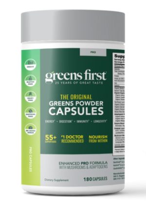 Greens First PRO (Capsules) 180c California Only -- greens capsules, plant-based nutrition.