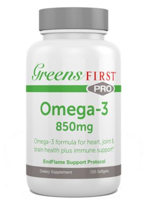 Greens First PRO Omega-3 -- omega-3 supplement, EPA DHA oil.