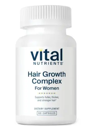 Vital Nutrients Hair Growth Complex for Women -- hair growth, hair wellness.