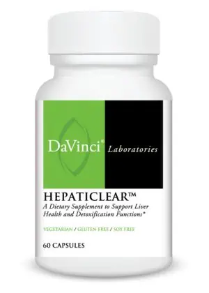 DaVinci Labs Hepaticlear -- liver health, detox support.