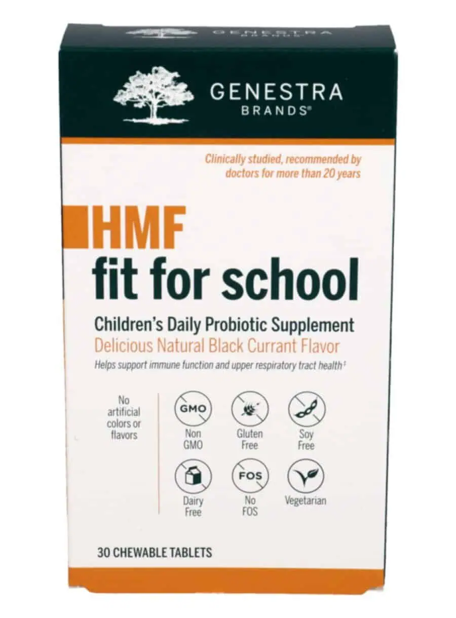 Seroyal HMF Fit for School -- children's immune support, chewable probiotics.