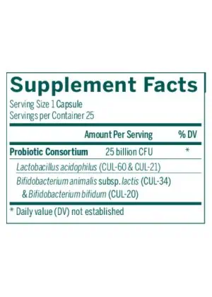 Seroyal/Genestra HMF Intensive -- probiotic supplement, digestive health. - Back