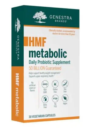 Genestra HMF Metabolic -- probiotic supplement, weight management.