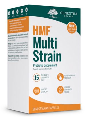 Seroyal/Genestra HMF Multi Strain -- probiotics, gut health.
