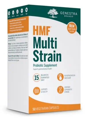 Seroyal/Genestra HMF Multi Strain -- probiotics, gut health.