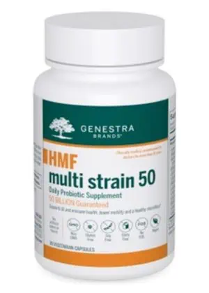 Seroyal/Genestra HMF Multistrain 50 -- probiotic supplement, gut health.