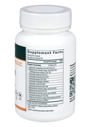 Seroyal/Genestra HMF Multistrain -- probiotic formula, gastrointestinal health. - Back