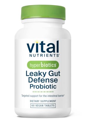 Vital Nutrients Hyperbiotics Leaky Gut Defense Probiotic -- gut health, digestive support.