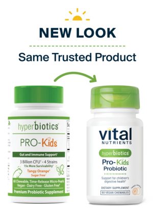 Vital Nutrients Hyperbiotics Pro-Kids(R) Probiotic -- children's probiotic, immune support.