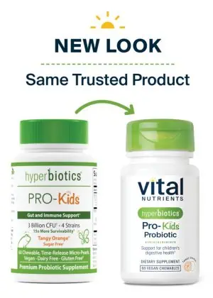 Vital Nutrients Hyperbiotics Pro-Kids(R) Probiotic -- children's probiotic, immune support.