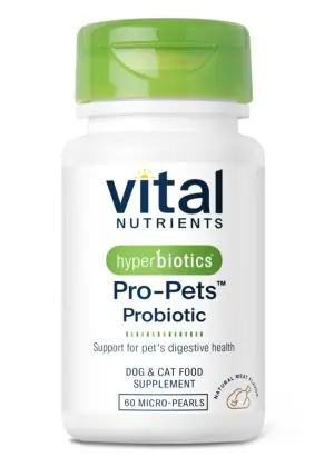 Vital Nutrients Hyperbiotics Pro-Pets(TM) Probiotic -- pet probiotic, digestive health.