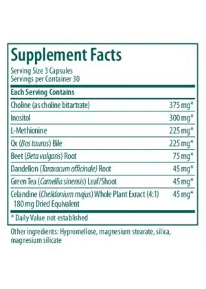 Seroyal/Genestra Ichol Plus -- liver support, digestion aid. - Back