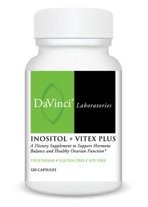 DaVinci Labs Inositol + Vitex Plus -- hormone balance, ovarian function.