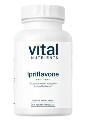 Vital Nutrients Ipriflavone 600mg -- bone health, calcium absorption.