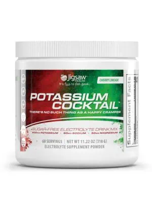 Jigsaw Potassium Cocktail(TM) Cherry Limeade -- electrolyte powder, potassium supplement.