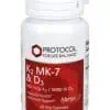 Protocol For Life K2 MK-7 and D3 -- vitamin D3, vitamin K2