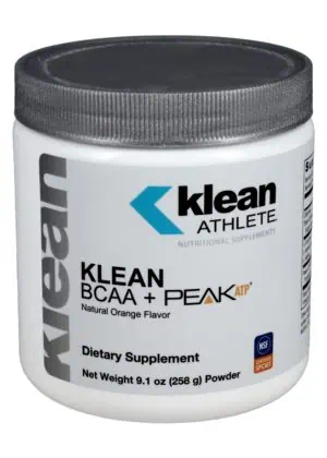 Klean Athlete Klean BCAA + PEAK ATP -- amino acids, muscle recovery.