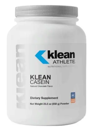Klean Athlete Klean Casein Protein - Natural Chocolate Flavor, protein supplement, muscle recovery.